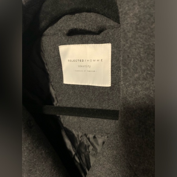 Selected Homme Double Breasted Wool Peacoat - Picture 2 of 8